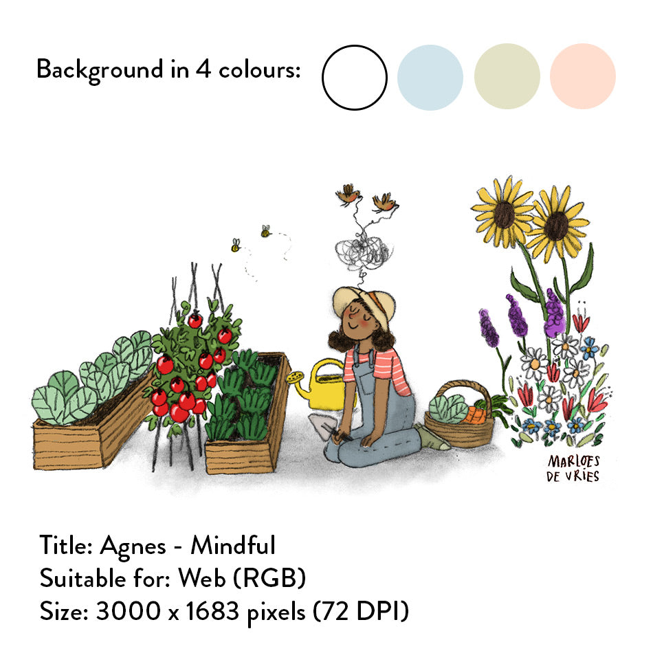 Stock illustration | (Mindful) Gardening